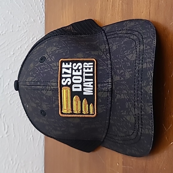 Hunting Life Size Does Matter Unisex OS Snapback Ball Cap Trucker Style Camo Hat - Picture 8 of 13